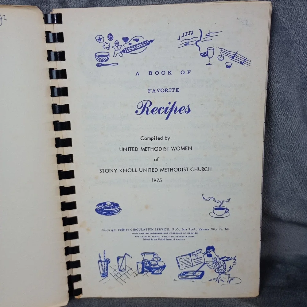 Stony Knoll United‎ Methodist Church Cookbook East Bend, North Carolina 1975
